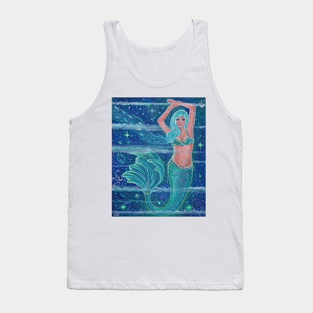 Gemma aqua mermaid by Renee Lavoie Tank Top by ReneeLLavoie